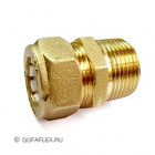 Муфта с увеличением, наружная резьба (папа) 15мм x 3/4 дюйма
